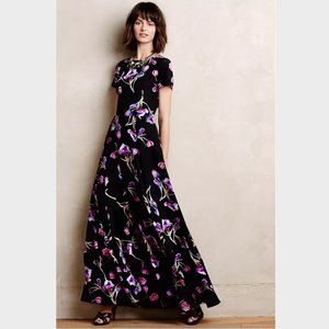 Anthropologie Yumi Kim Dutch Crocus Silk Maxi Dress